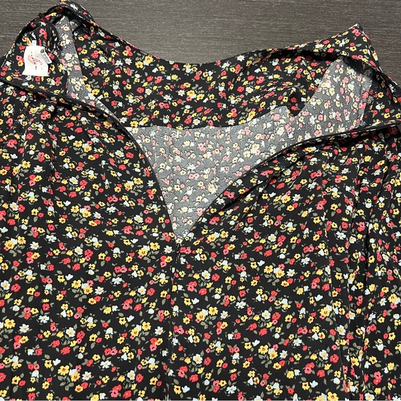 The Nines by Hatch Maternity NWT Black Ditsy Floral Maternity Dress Size: XL - Picture 8 of 12